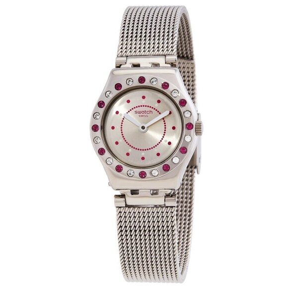 FX04008B NWT Swatch Fashion Ladies Quartz Steel Authentic Watch - Picture 1 of 3